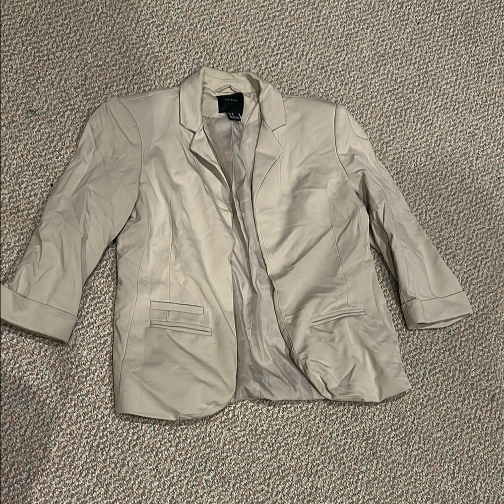 Forever 21 Women's Beige Blazer